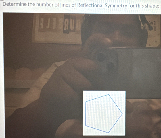 Determine the number of lines of Reflectional Symmetry for this shape: