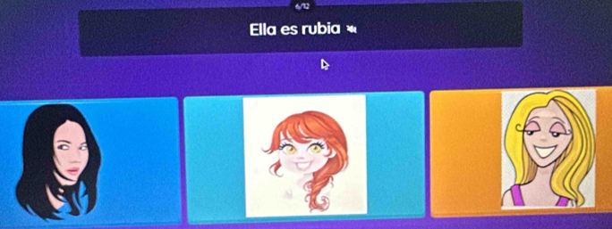 Ella es rubia