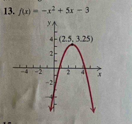 f(x)=-x^2+5x-3