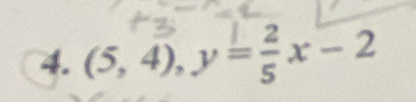 (5,4), y==x-2