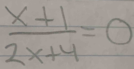  (x+1)/2x+4 =0