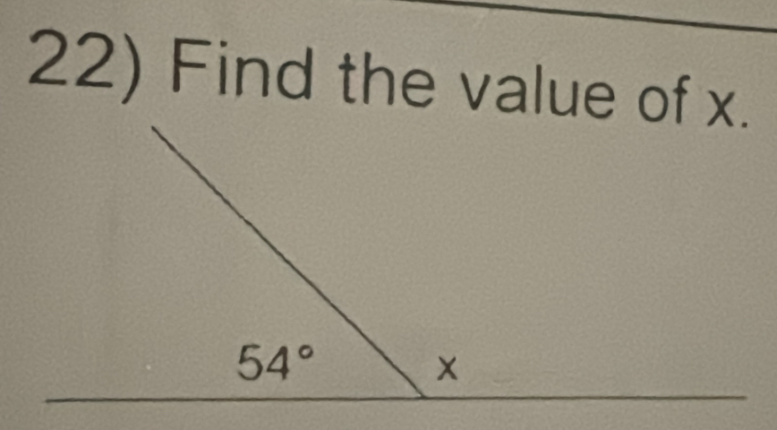 Find the value of x.