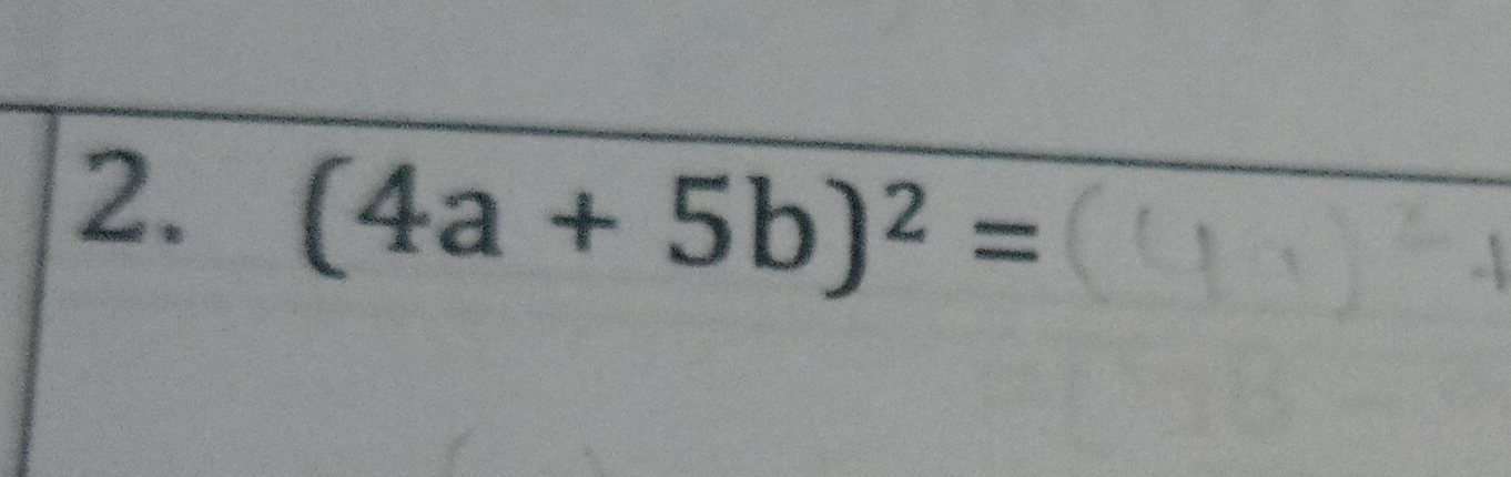 (4a+5b)^2=