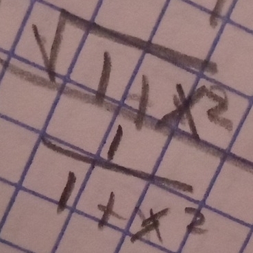 frac  1/1)  1/4 x^2
/