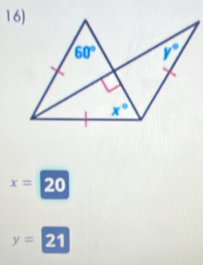 x=20
y= 21