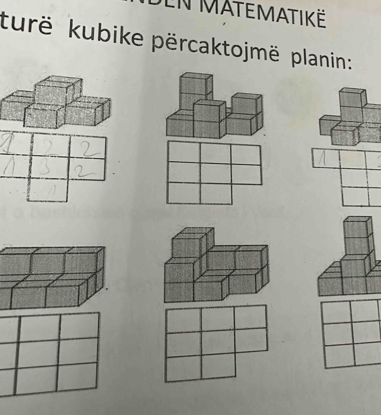 En MATEMATIKë 
kurë kubike përcaktojmë planin: