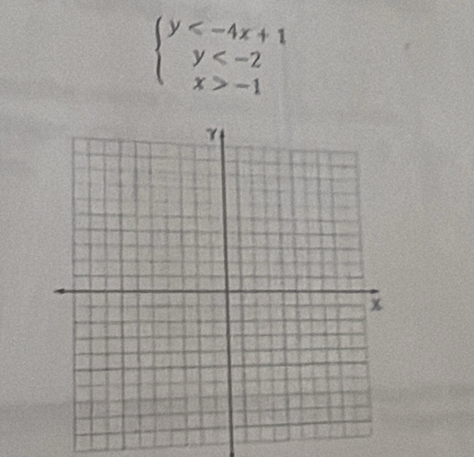 beginarrayl y -1endarray.