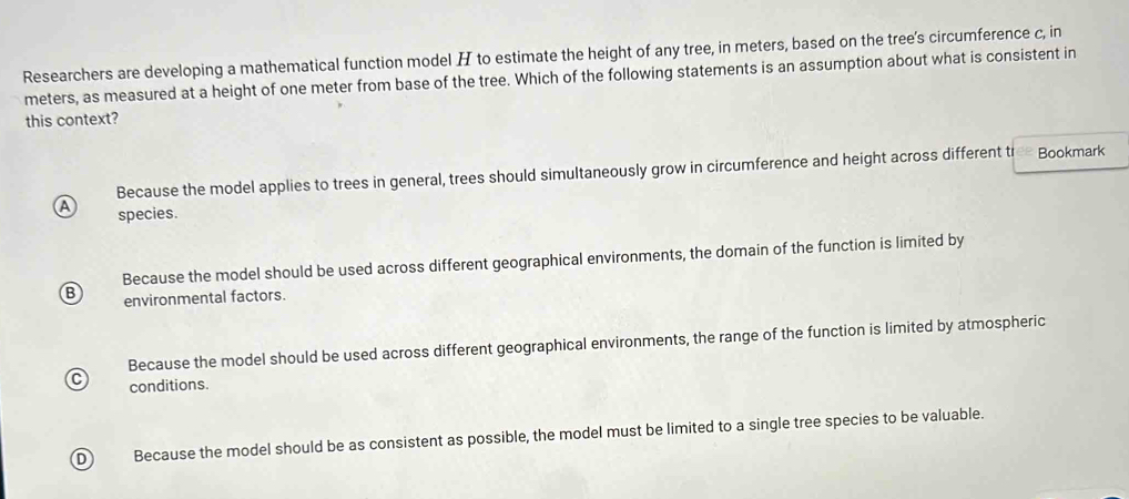 Solved: Researchers are developing a mathematical function model H to ...