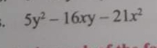 5y^2-16xy-21x^2