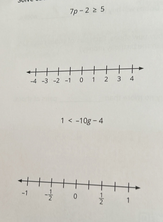 7p-2≥ 5
1