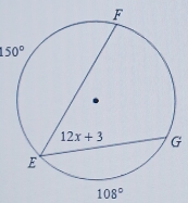 150°
G
108°