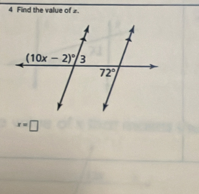 Find the value of .
x=□