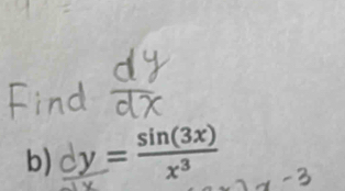 y = sin(3x)