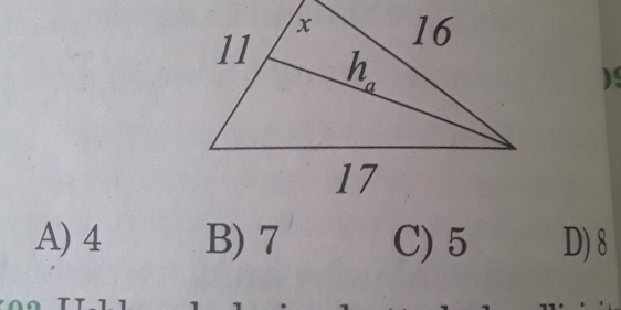 A) 4 B) 7 C) 5 D) 8