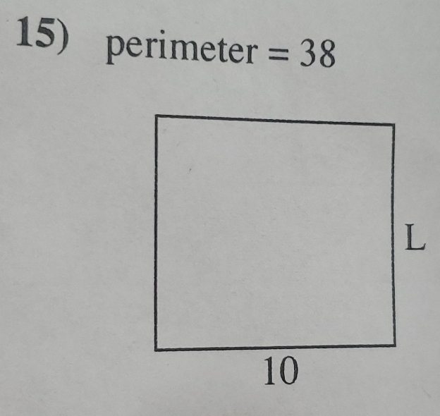 perimeter =38