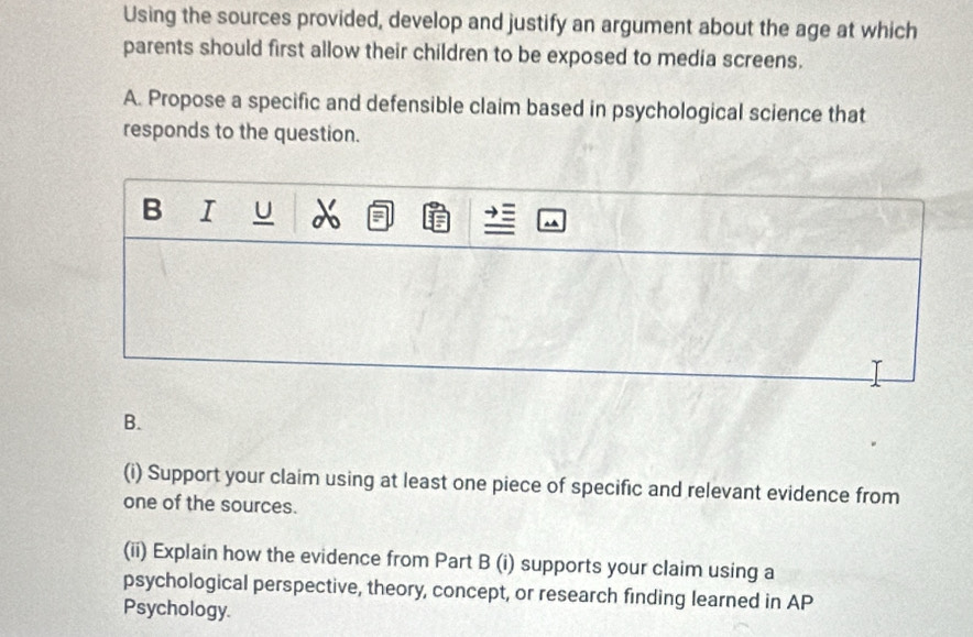 Solved: Using the sources provided, develop and justify an argument ...