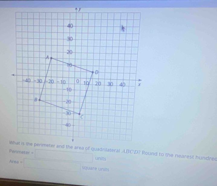 =□ units 
Are° a=□ square units