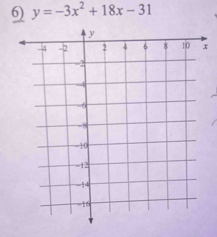 y=-3x^2+18x-31
x