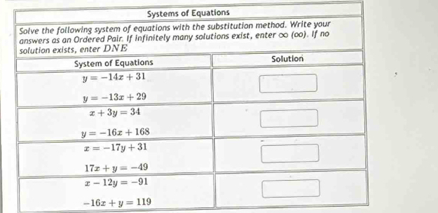 -16x+y=119