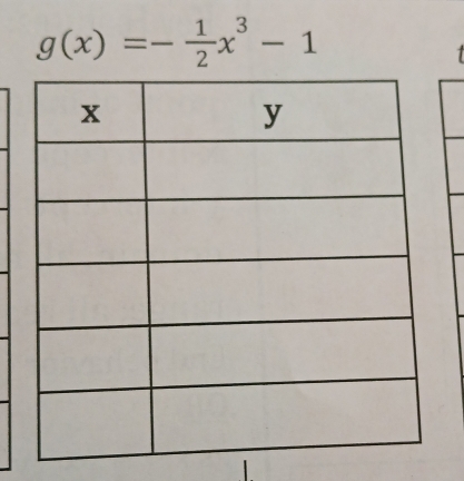 g(x)=- 1/2 x^3-1