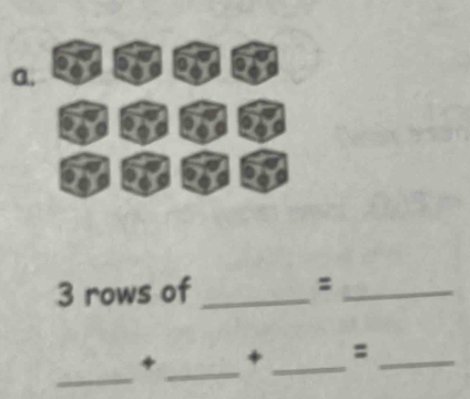 3 rows of _:_ 
_ 
_ 
+_ +_