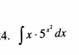 ∈t x· 5^(x^2)dx