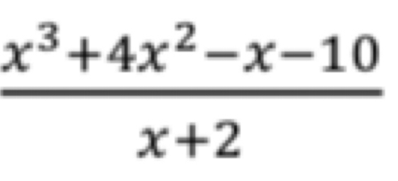  (x^3+4x^2-x-10)/x+2 