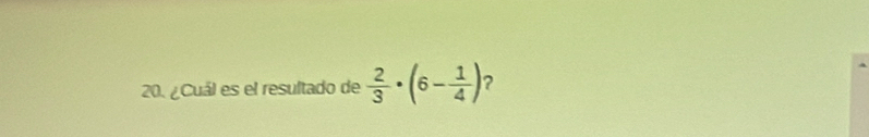 ¿Cuál es el resultado de  2/3 · (6- 1/4 ) 2