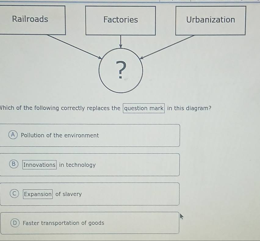 Solved: Which of the following correctly replaces the question mark in ...