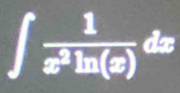 ∈t  1/x^2ln (x) dx