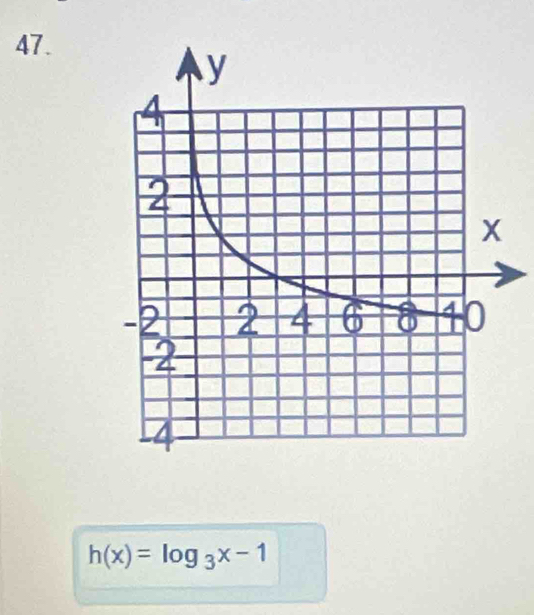 h(x)=log _3x-1