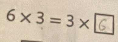 6×3=3× ⑥