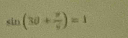 (in (30+ y/6 )=1