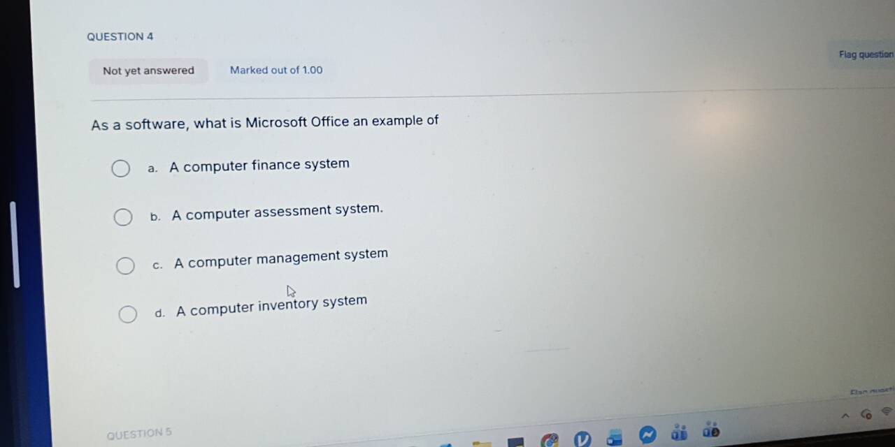 Solved: Flag question Not yet answered Marked out of 1.00 As a software ...