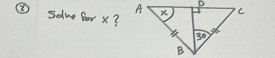 ② solve bor X?