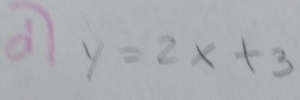 y=2x+3