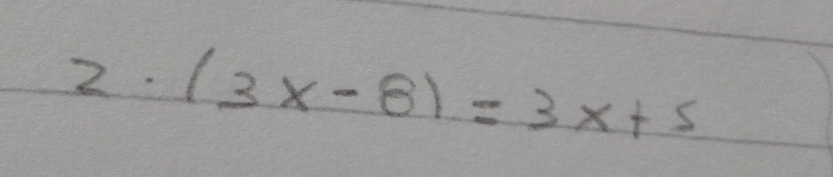 2 ·(3 x-8)=3 x+5