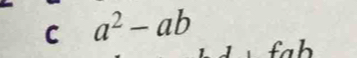 a^2-ab
fa