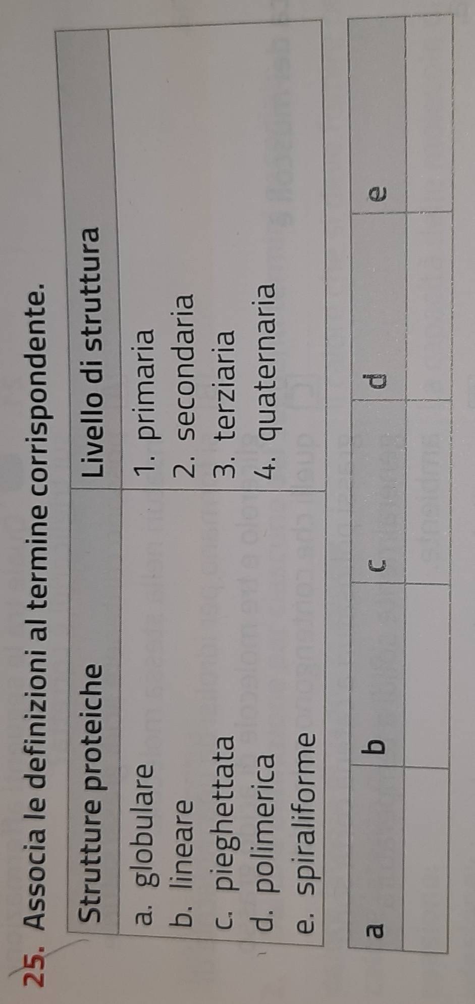 Associa le definizioni al termine corrispondente.