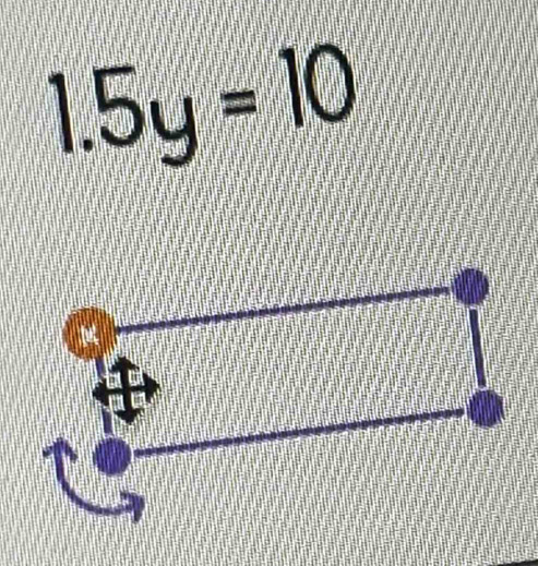 1.5y=10