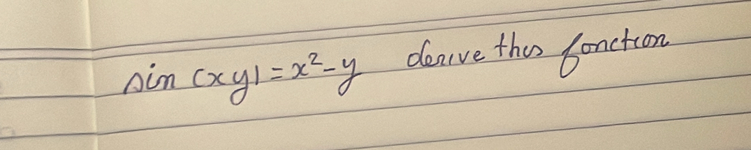 nim (xy)=x^2-y denive thes Sonction