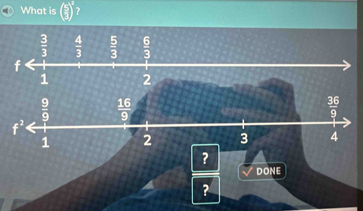 What is ( 5/3 )^2 ?
?
DONE
?