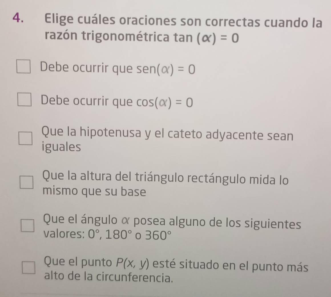 Resuelto:Elige cuáles oraciones son correctas cuando la razón ...