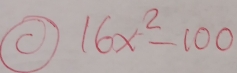 16x^2-100