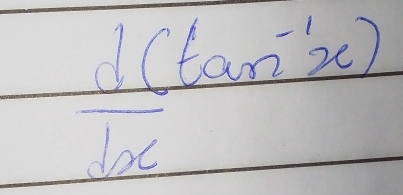 d(tan^(-1)x)
overline dx