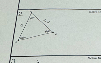 Solve fo
3
Solve fo