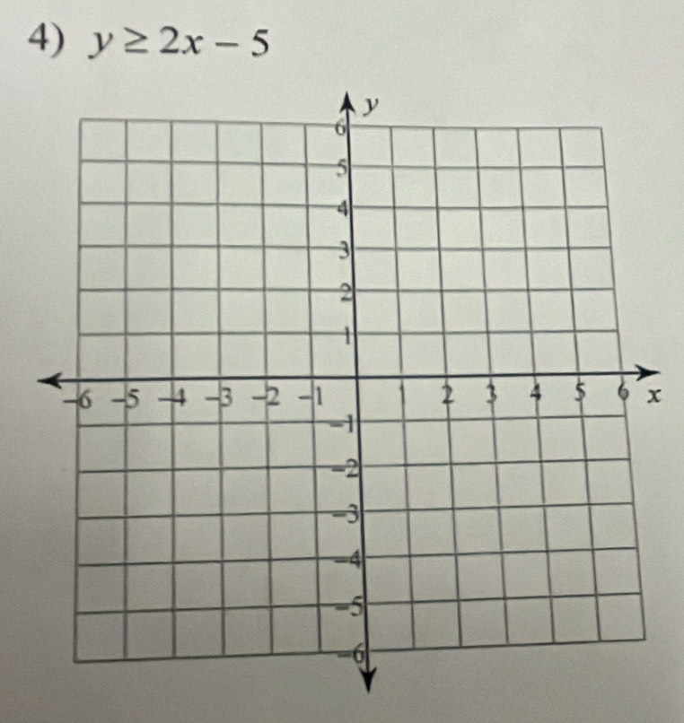 y≥ 2x-5
x