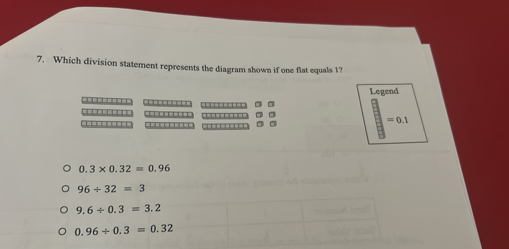 Solved: Which division statement represents the diagram shown if one ...