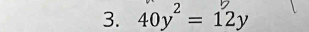 40y² = 12y