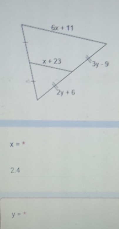 x= *
2.4
y= *